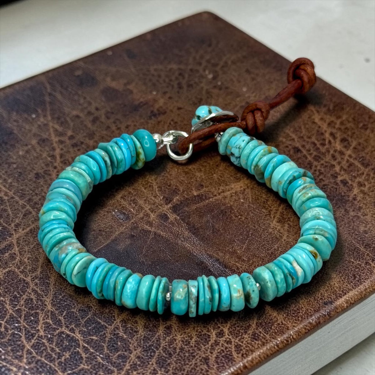 Wild Ride - Kingman Turquoise and Artisan Sterling Silver Adjustable Bracelet