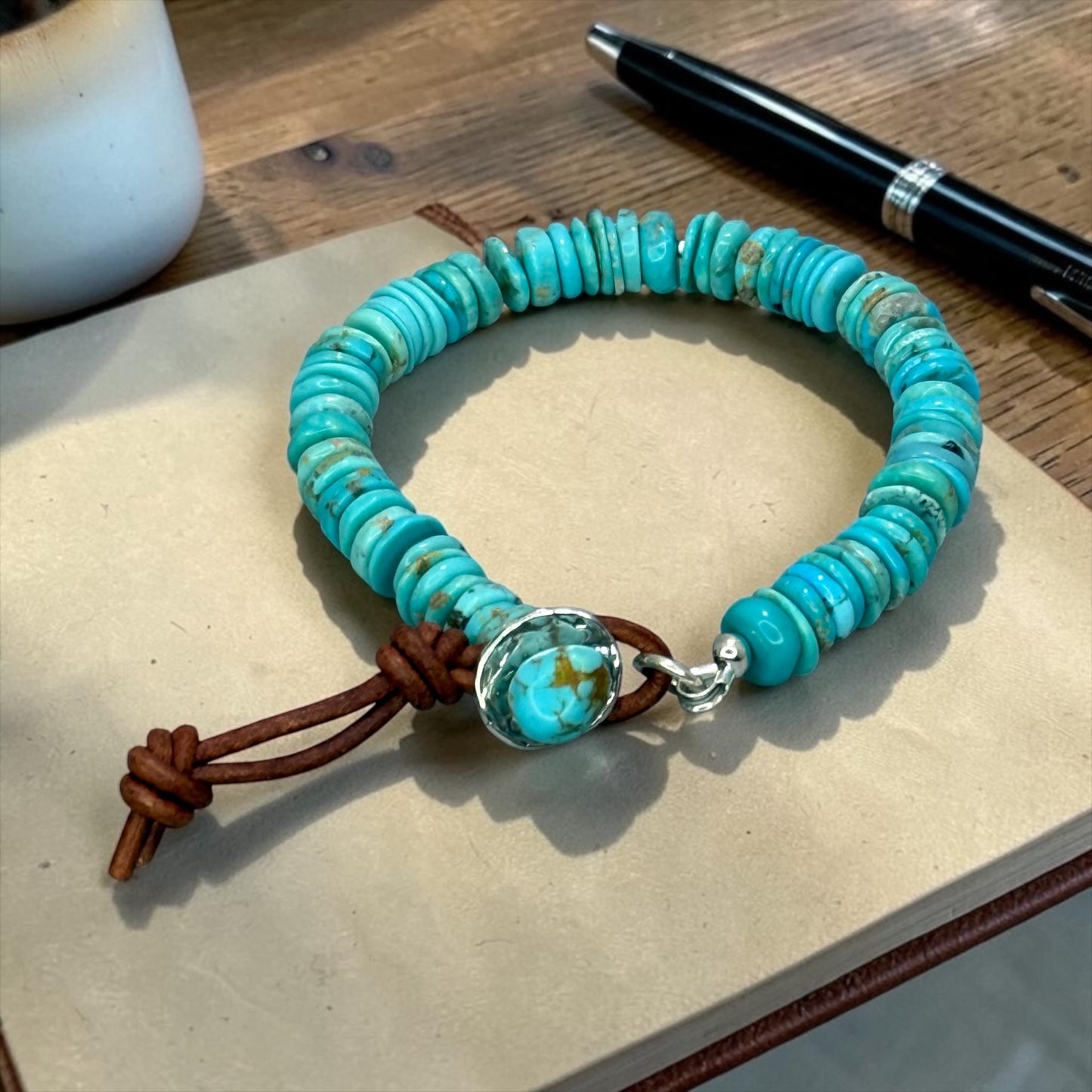 Wild Ride - Kingman Turquoise and Artisan Sterling Silver Adjustable Bracelet