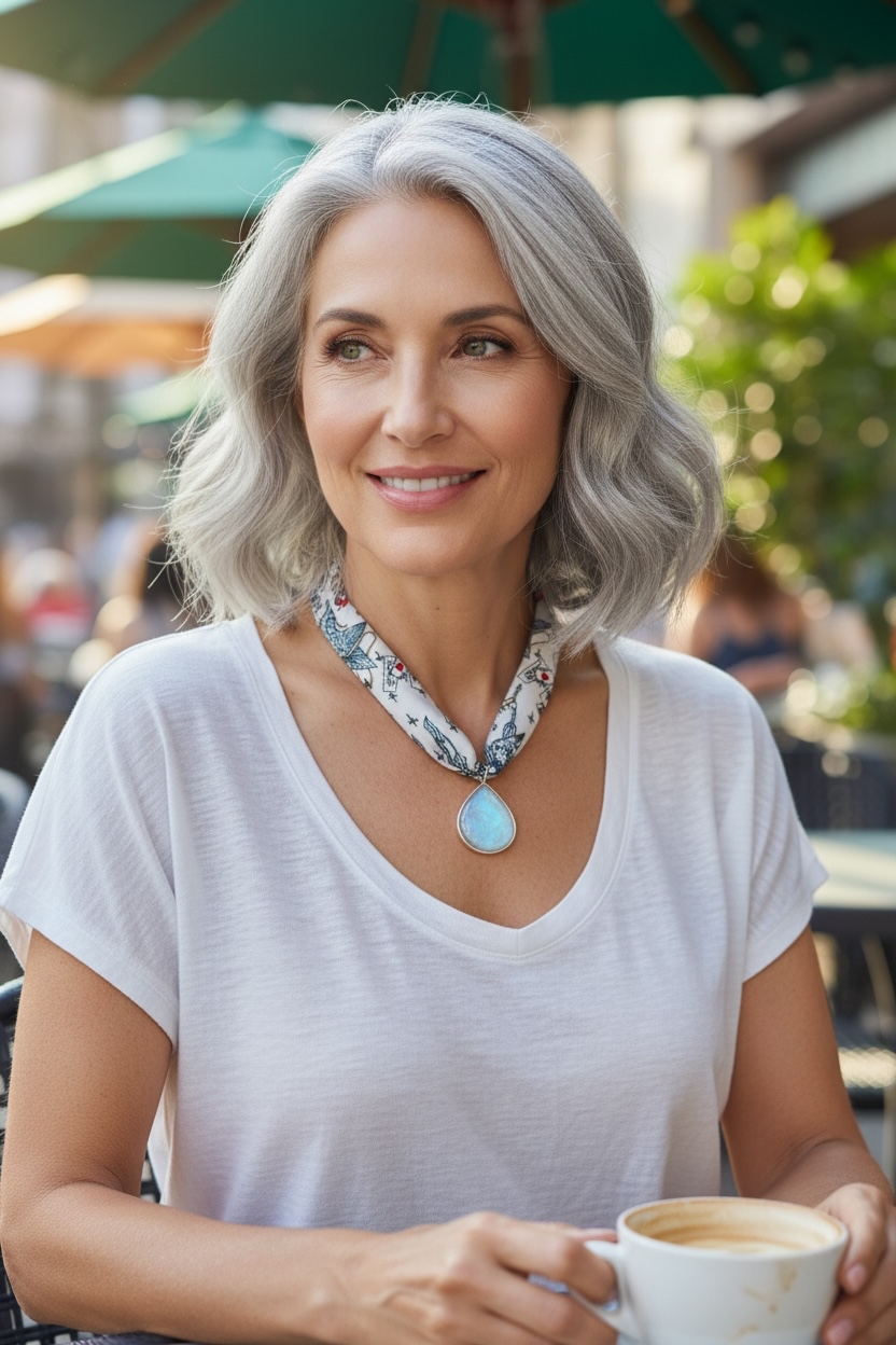 Silk Road - Large, Hand-cut Flashy Rainbow Moonstone Pendant on Adjustable Silk Scarf - Choose From 4 Colors!